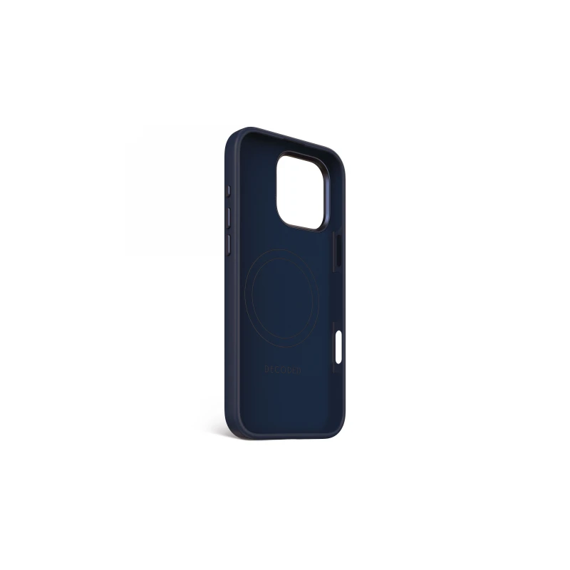 Decoded AntiMicrobial Silicone Backcover - silikonowa obudowa ochronna do iPhone 16 Pro Max kompatybilna z MagSafe (blue print)