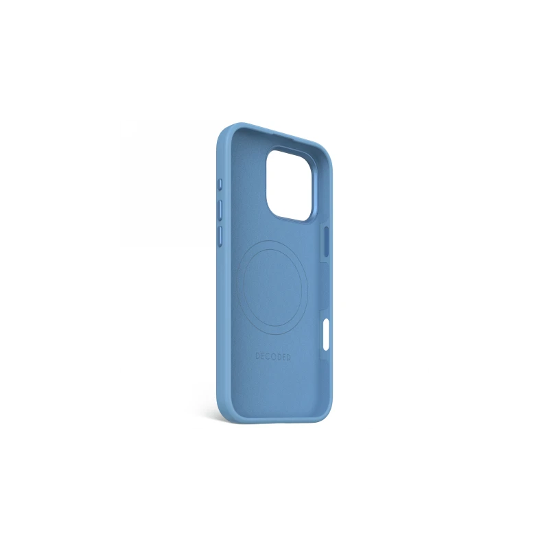 Decoded AntiMicrobial Silicone Backcover - silikonowa obudowa ochronna do iPhone 16 Pro Max kompatybilna z MagSafe (air blue)
