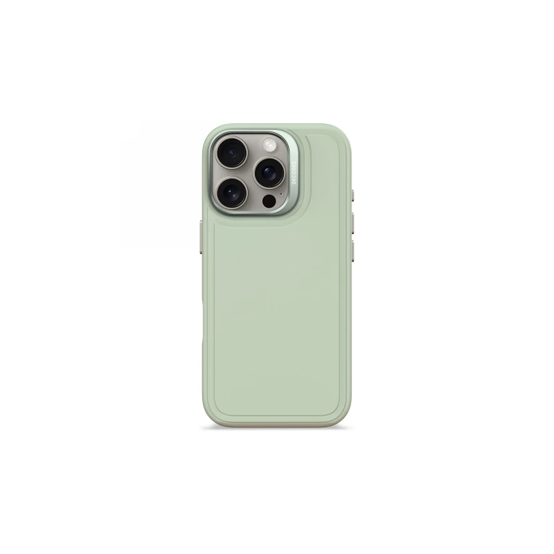 Decoded AntiMicrobial Silicone Stacks Backcover - silikonowa obudowa ochronna do iPhone 16 Pro kompatybilna z MagSafe (mist gree