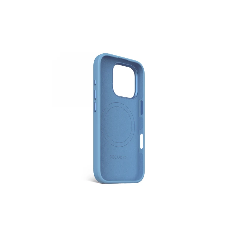 Decoded AntiMicrobial Silicone Backcover - silikonowa obudowa ochronna do iPhone 16 Pro kompatybilna z MagSafe (air blue)