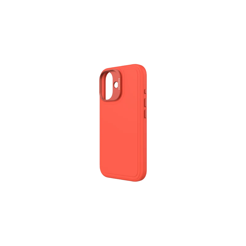 Decoded AntiMicrobial Silicone Stacks Backcover - silikonowa obudowa ochronna do iPhone 16 kompatybilna z MagSafe (tangerine)