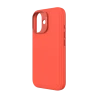 Decoded AntiMicrobial Silicone Stacks Backcover - silikonowa obudowa ochronna do iPhone 16 kompatybilna z MagSafe (tangerine)