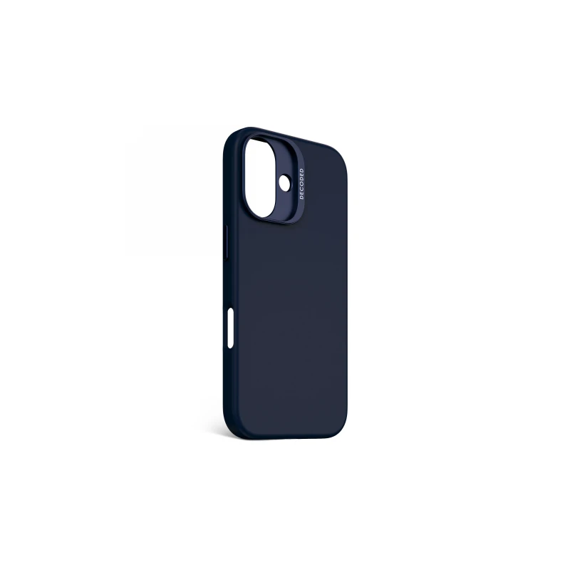 Decoded AntiMicrobial Silicone Backcover - silikonowa obudowa ochronna do iPhone 16 kompatybilna z MagSafe (blue print)