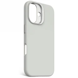 Decoded AntiMicrobial Silicone Backcover - silikonowa obudowa ochronna do iPhone 16 kompatybilna z MagSafe (stone gray)
