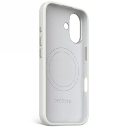 Decoded AntiMicrobial Silicone Backcover - silikonowa obudowa ochronna do iPhone 16 kompatybilna z MagSafe (stone gray)