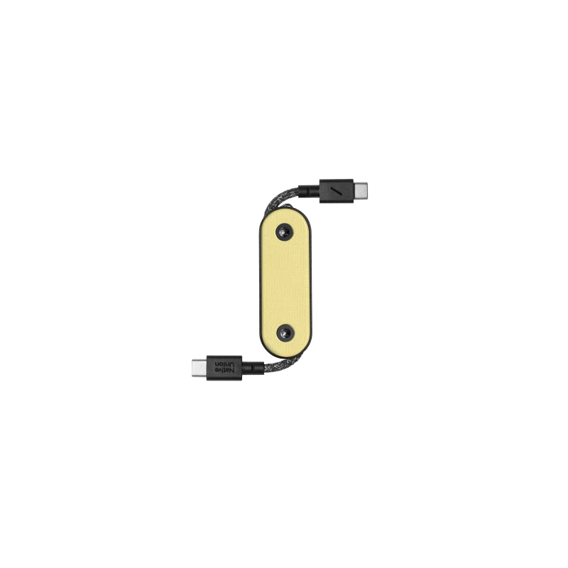 Native Union Pocket Cable - kabel USB-C - USB-C, 17 cm (lemon)