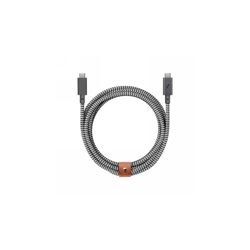 Native Union Belt Cable Pro 240W - kabel USB-C - USB-C, 2,4 m (zebra)