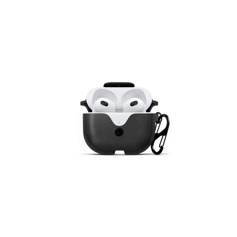 Twelve South AirSnap - skórzane etui ochronne do Apple Airpods (3. Gen), (black)