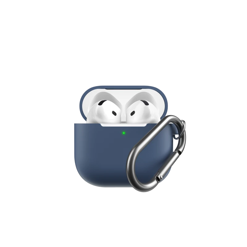 KeyBudz Elevate Keychain - silikonowe etui ochronne do AirPods 4 gen. (cobalt blue)