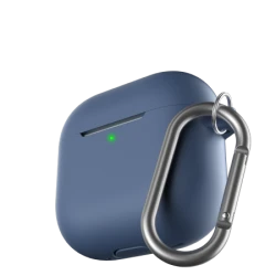 KeyBudz Elevate Keychain - silikonowe etui ochronne do AirPods 4 gen. (cobalt blue)