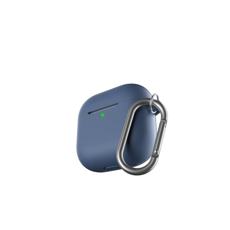 KeyBudz Elevate Keychain - silikonowe etui ochronne do AirPods 4 gen. (cobalt blue)