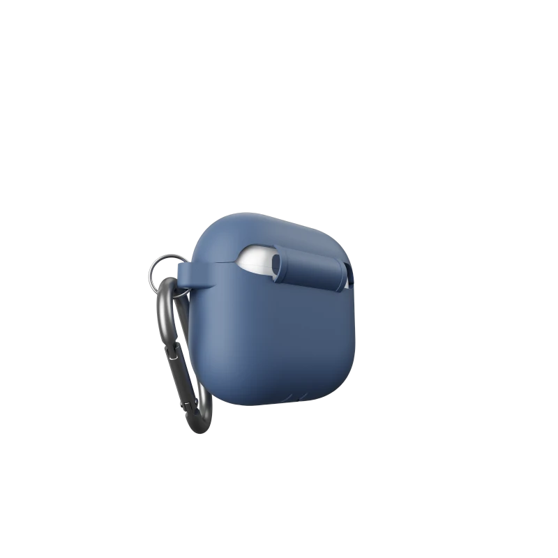 KeyBudz Elevate Keychain - silikonowe etui ochronne do AirPods 4 gen. (cobalt blue)