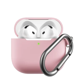 KeyBudz Elevate Keychain - silikonowe etui ochronne do AirPods 4 gen. (blush pink)