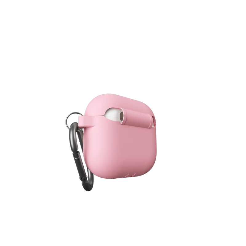 KeyBudz Elevate Keychain - silikonowe etui ochronne do AirPods 4 gen. (blush pink)