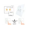 Tuya WiFi+RF Switch EU Type 2 Gang Live200-240V White MOES