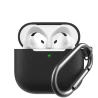 KeyBudz Elevate Keychain - silikonowe etui ochronne do AirPods 4 gen. (black)