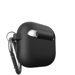 KeyBudz Elevate Keychain - silikonowe etui ochronne do AirPods 4 gen. (black)