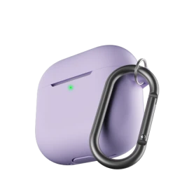 KeyBudz Elevate Keychain - silikonowe etui ochronne do AirPods 4 gen. (lavender)