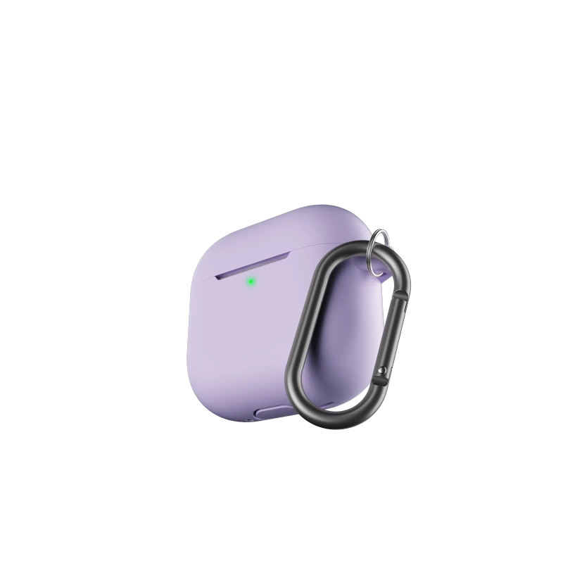 KeyBudz Elevate Keychain - silikonowe etui ochronne do AirPods 4 gen. (lavender)
