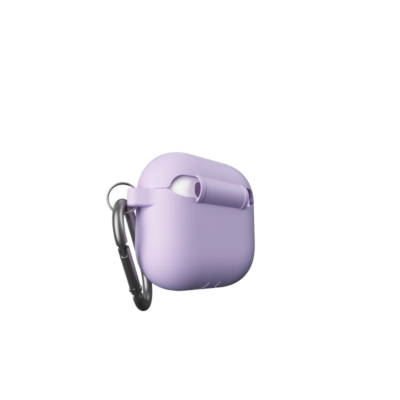 KeyBudz Elevate Keychain - silikonowe etui ochronne do AirPods 4 gen. (lavender)