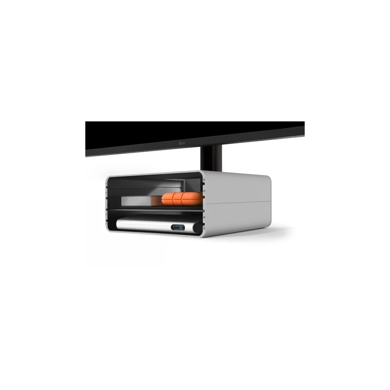 Twelve South HiRise Pro - aluminiowa podstawka do iMac i Apple Studio Display ze schowkiem (silver)