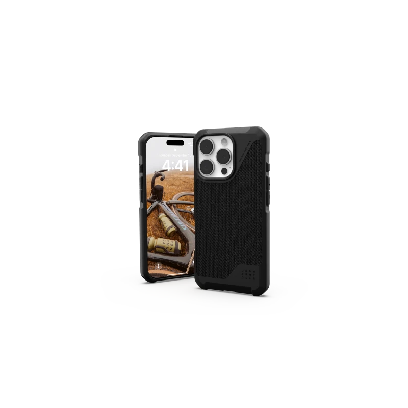 UAG Metropolis LT Magsafe - obudowa ochronna do iPhone 16 Pro kompatybilna z MagSafe (kevlar black)