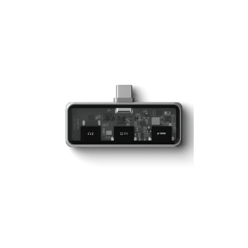 Satechi Mobile XR Hub with Audio - mobilny adapter USB-C (1x USB-C 100W PD  2.0 data i audio, 1x USB-C DP 1.4 4K@60Hz  3.0 10 Gb