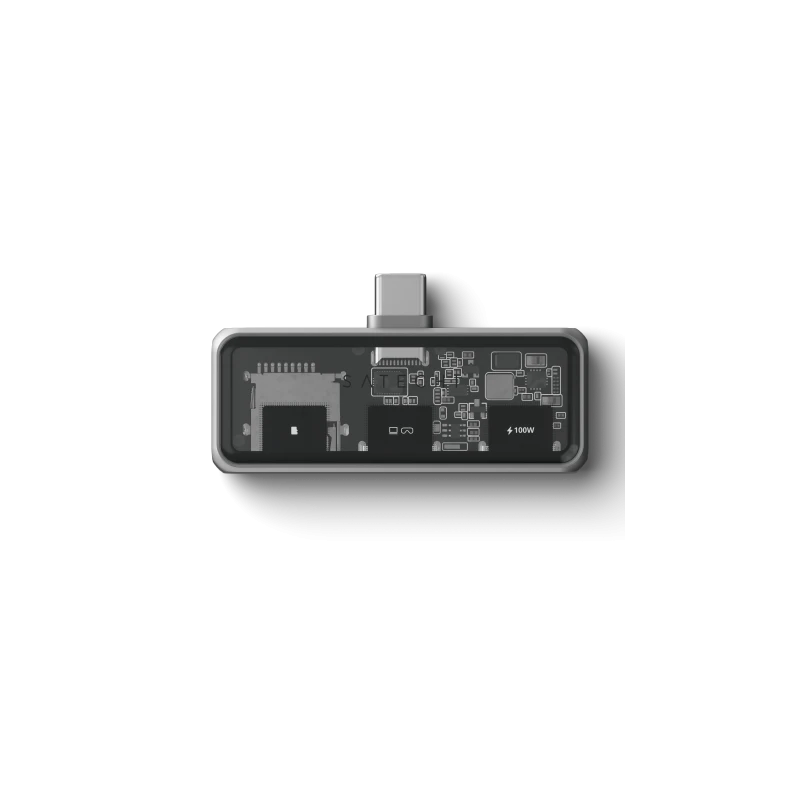 Satechi Mobile XR Hub with microSD Reader - mobilny adapter USB-C (1x USB-C 100W PD  2.0 data i audio, 1x USB-C DP 1.4 4K@60Hz  