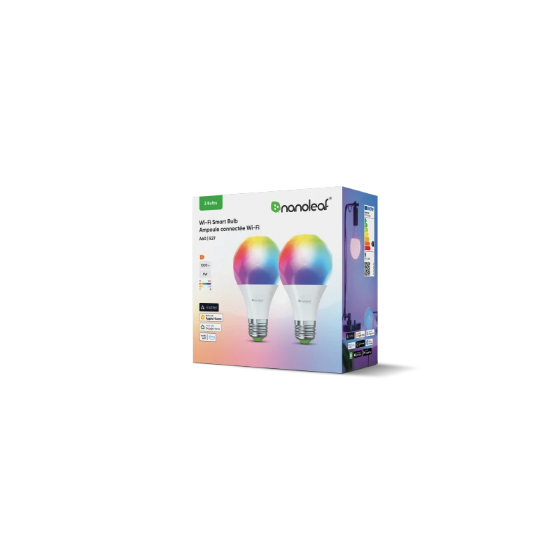 Nanoleaf Essentials Smart Bulbs - zestaw 2 żarówek A60-E27 (Wi-Fi)