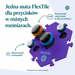 FluentPet - HexTile Flex - piankowa mata do przycisków - fioletowa
