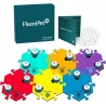 FluentPet - Basic Key Vocal Kit - zestaw 12 przycisków z piankowymi matami i naklejkami do komunikacji z psem / kotem
