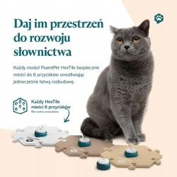 FluentPet - HexTile Compact - piankowa mata do przycisków - żółta