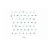 FluentPet - Basic Stickers Ideogram - naklejki na przyciski z piktogramami