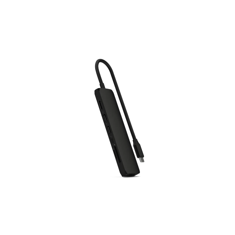 Satechi 7-in-1 USB-C Slim Multiport Adapter with Ethernet - adapter do urządzeń mobilnych (USB-C PD, 2x USB-A, HDMI 4K, Ethernet