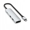 Satechi 4w1 USB-C Slim aluminiowy Adapter 4K USB-C, 4K HDMI, 2x USB-A