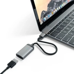 Satechi aluminiowy adapter, przejściówka USB-C / 4K HDMI 60Hz (space gray)