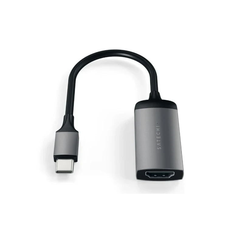 Satechi Aluminium Adapter - aluminiowy adapter do urządzeń mobilnych USB-C/ 4K HDMI (space gray)