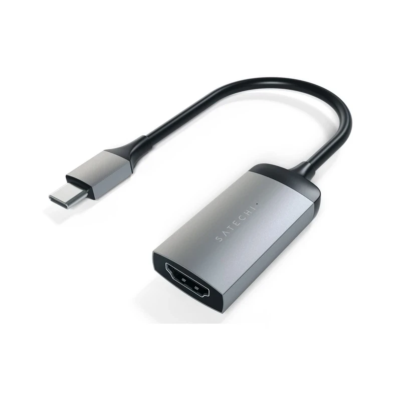 Satechi Aluminium Adapter - aluminiowy adapter do urządzeń mobilnych USB-C/ 4K HDMI (space gray)