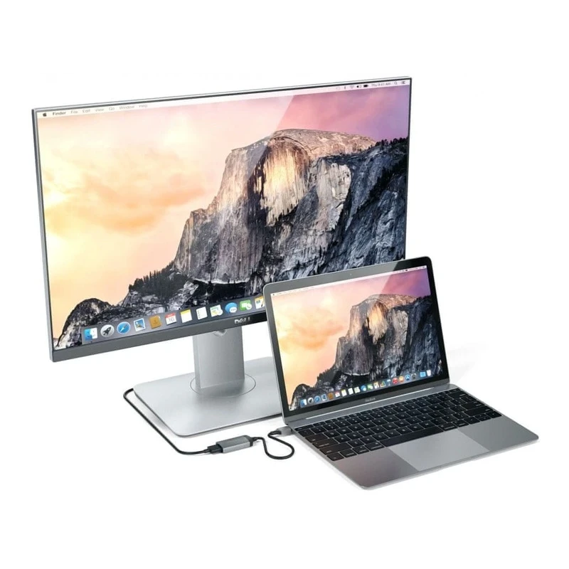 Satechi Aluminium Adapter - aluminiowy adapter do urządzeń mobilnych USB-C/ 4K HDMI (space gray)