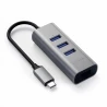 Satechi Aluminium Hub 2in1 USB-C (3x USB-A, Ethernet) (space gray)