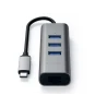 Satechi Aluminium Hub 2in1 USB-C (3x USB-A, Ethernet) (space gray)