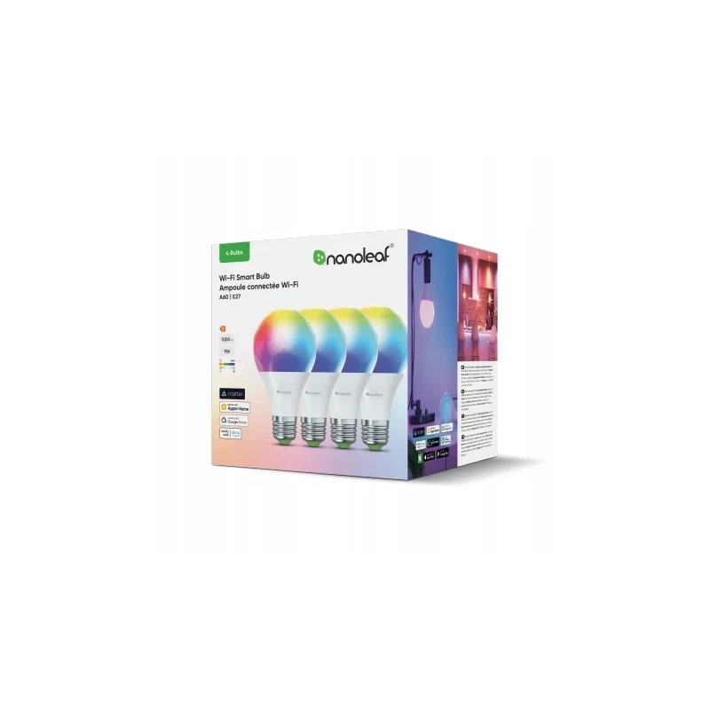 Nanoleaf Essentials Smart Bulbs - zestaw 4 żarówek A60-E27 (Wi-Fi)