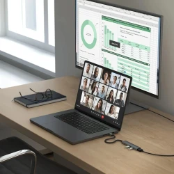 Satechi 4w1 USB-C aluminiowy adapter USB-C, 4K HDMI, 2x USB-A (space gray)