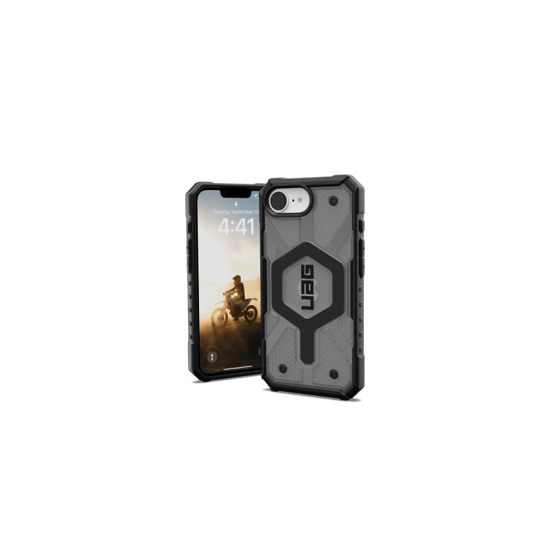 UAG Pathfinder Clear Magsafe - obudowa ochronna do iPhone 16e kompatybilna z MagSafe (ash)