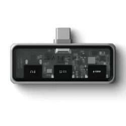 Satechi mobilny adapter USB-C 100W PD 1x USB-C, DP 1.4 4K@60Hz, Audio jack