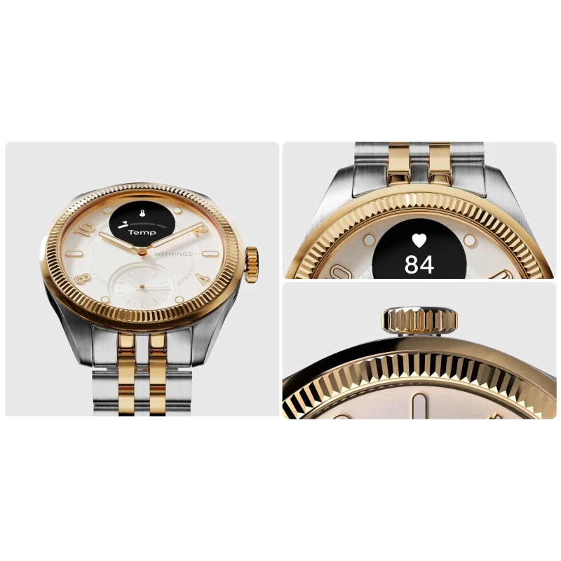 Withings Scanwatch Nova Brilliant smartwatch EKG puls szafirowe szkło SPO2