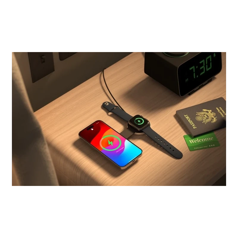 Twelve South ButterFly - ładowarka bezprzewodowa do dwóch urządzeń kompatybilna z MagSafe (etui, zasilacz, wtyczki US, UK, EU, A