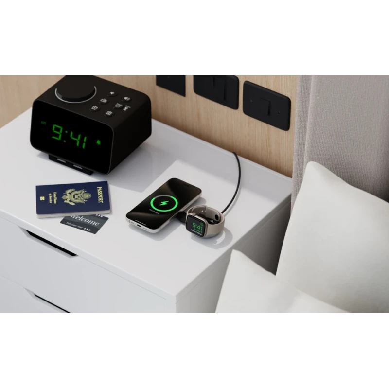 Twelve South ButterFly - ładowarka bezprzewodowa do dwóch urządzeń kompatybilna z MagSafe (etui, zasilacz, wtyczki US, UK, EU, A