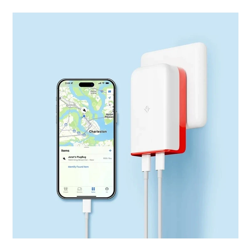 Twelve South PlugBug 50 ładowarka sieciowa 50W PD, 2x USB-C, Apple Find My