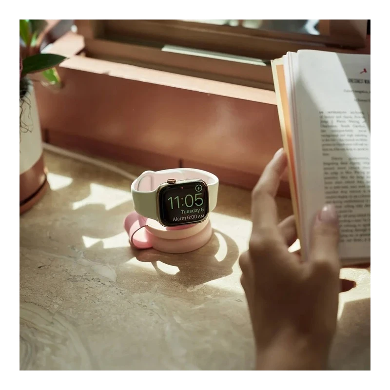 Twelve South ButterFly SE - ładowarka bezprzewodowa Qi2 do dwóch urządzeń kompatybilna z MagSafe, kabel USB-C w zestawie (pink)